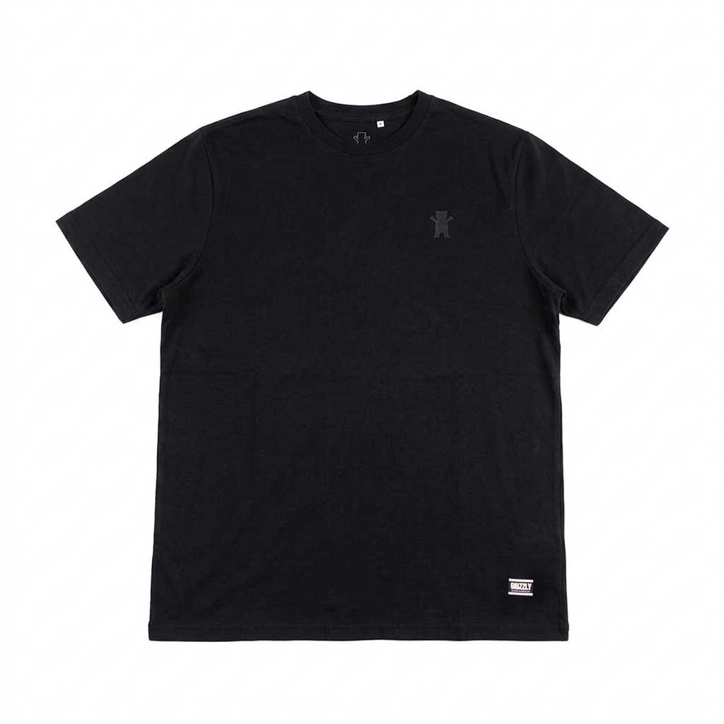 Polera Hombre Grizzly Griptape Embroidered OG Bear All Negro