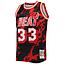 Camiseta Mitchell and Ness Miami Heat Alonzo Mourning 33 Marble