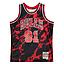 Camiseta Mitchell and Ness Chicago Bulls Dennis Rodman 91 Marble Talla 2XL