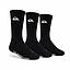 Tripack Calcetines Largos Quicksilver Negro