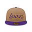 Jockey Gorra New Era 59Fifty Los Angeles Lakers NBA Classic Wordmark Beige
