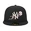 Jockey Gorra New Era 9FORTY Dotted Floral New York Yankees Negro