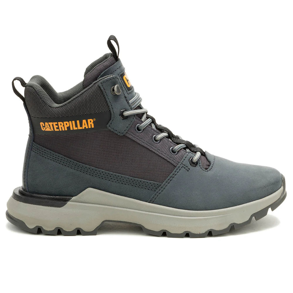 Zapatilla Con Caña CAT Hombre Sneaker Colorado Gris