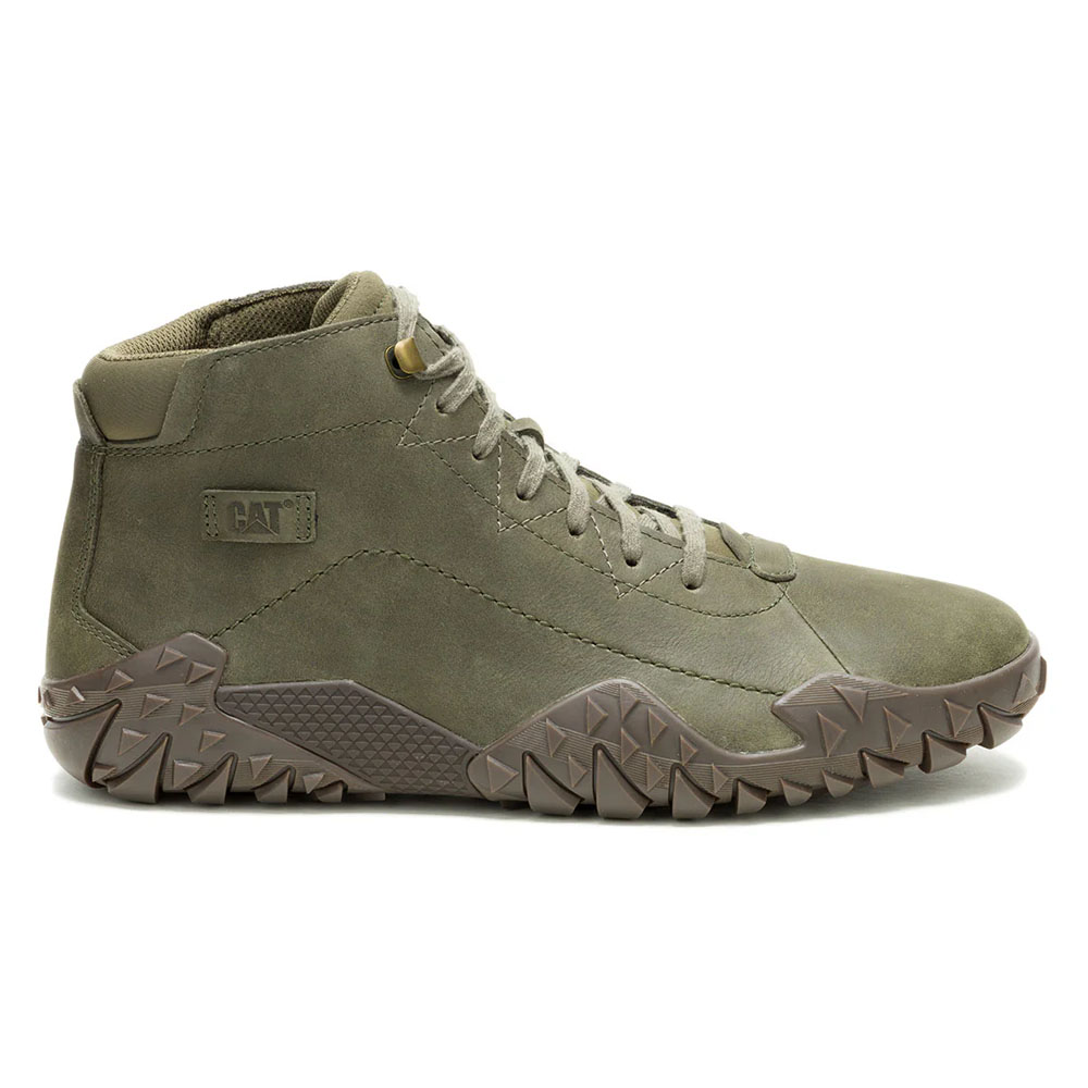 Zapatilla CAT Hombre Gridlock Hi Cleansport NXT Verde Oliva