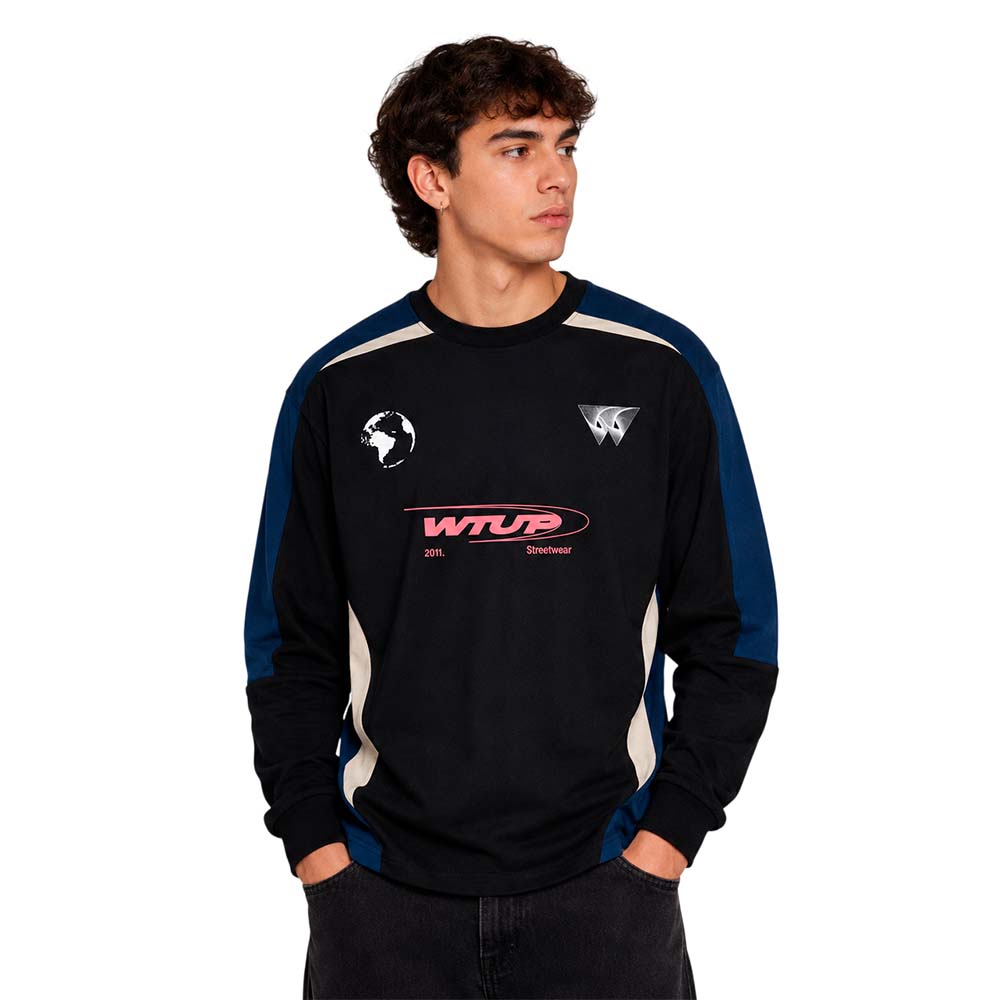 Polera Hombre 2011 Streetwear Negro WhatUp