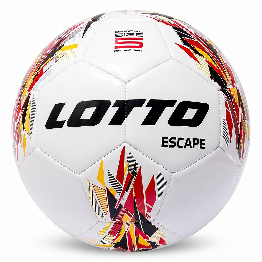 Balon de Futbol N5 Lotto ESCAPE Blanco Rojo