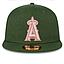 Jockey Gorro New Era 59FIFTY Los Angeles Angels MLB Pink Pack Green