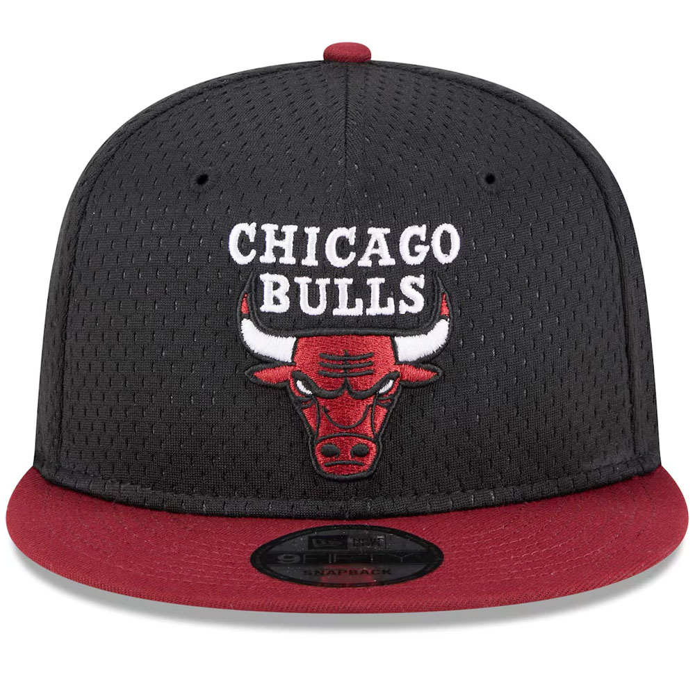 Jockey Gorro New Era 9FIFTY Chicago Bulls NBA Mesh Crown Black
