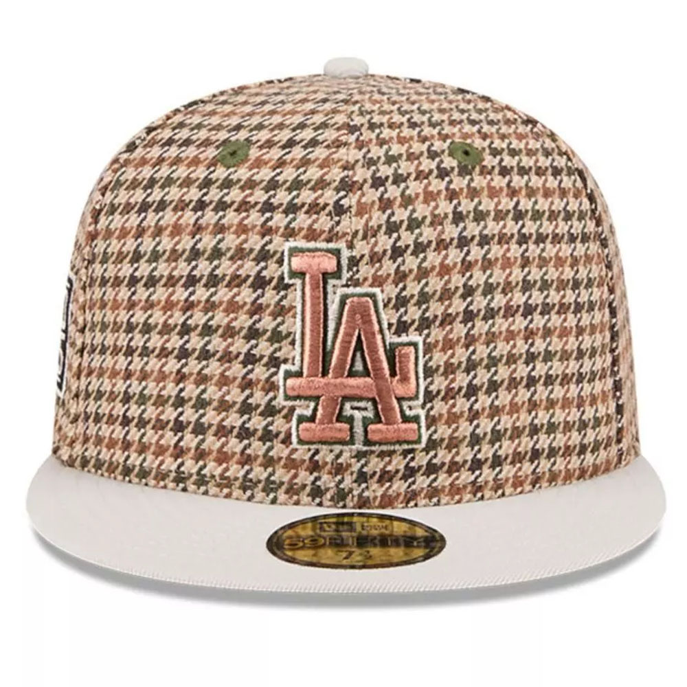 Jockey Gorro New Era 59FIFTY Los Angeles Dodgers MLB Houndstooth Open Café