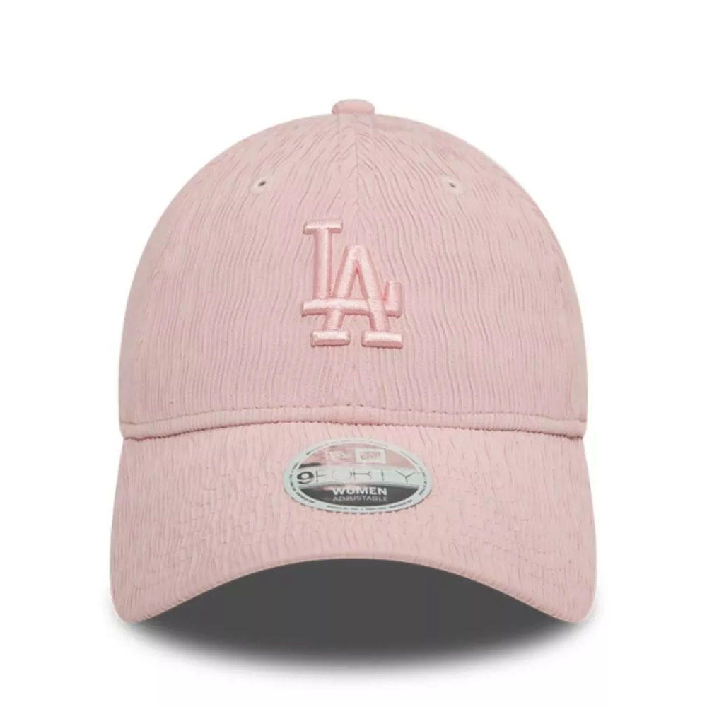 Jockey Gorro New Era Mujer 9Forty Los Angeles Dodgers MLB Ruching Rosado