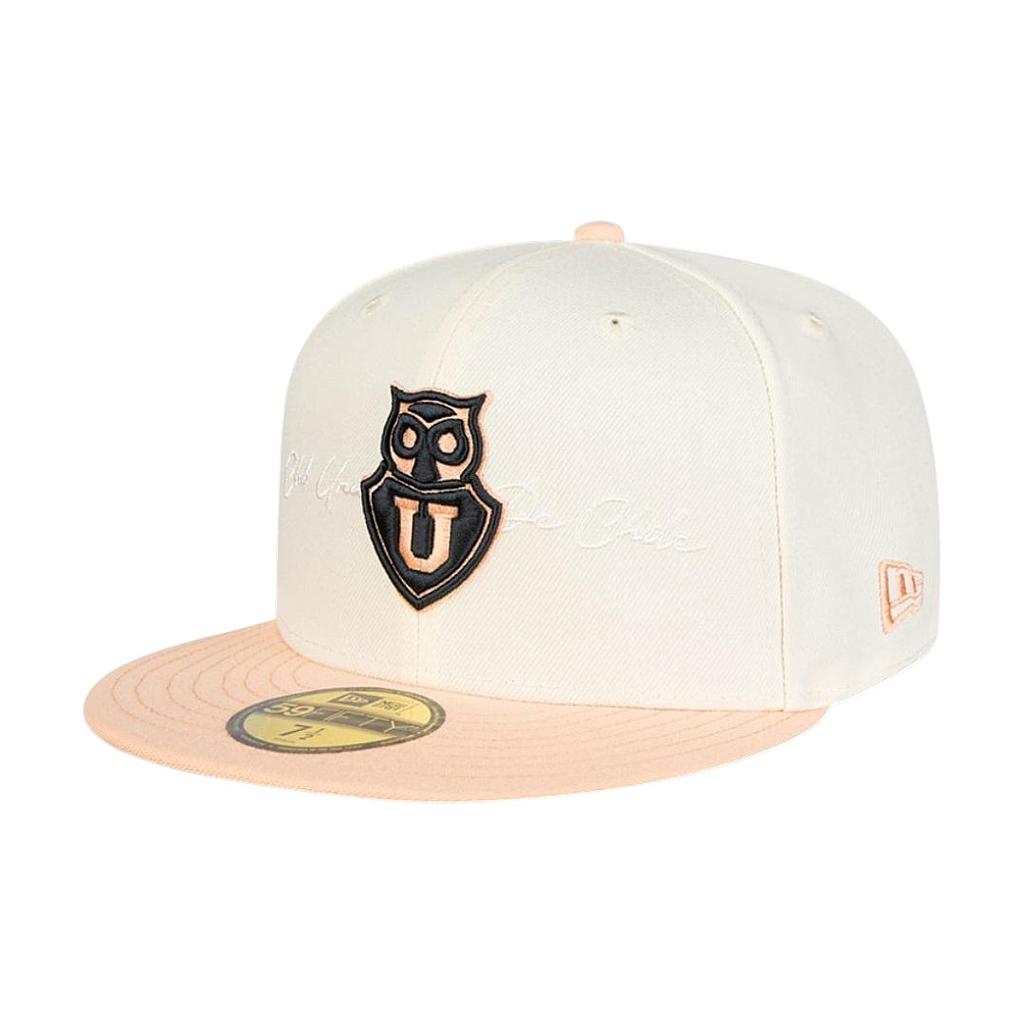 Jockey Gorro New Era 59FIFTY Universidad de Chile Futbol White and Pink