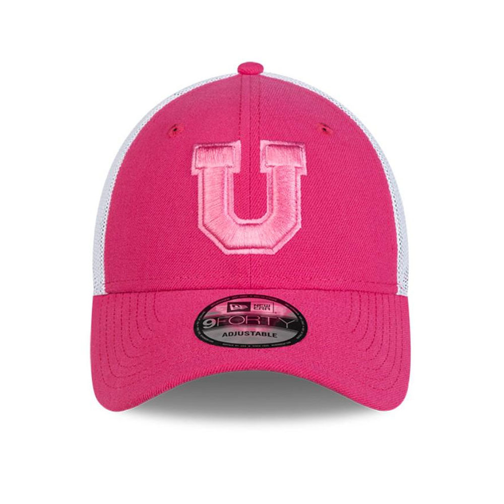 Jockey Gorra New Era 9Forty Universidad de Chile Fútbol Rosado