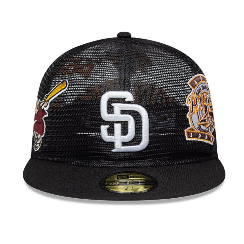 Jockey Gorra New Era 59Fifty San Diego Padres Aop Mesh Negro