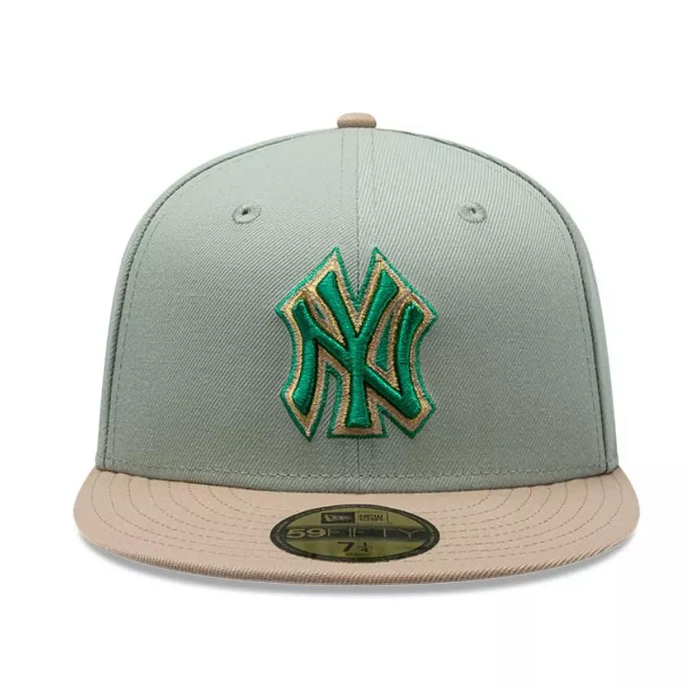 Jockey Gorro New Era 59FIFTY New York Yankees MLB Green Camel
