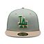 Jockey Gorro New Era 59FIFTY Los Angeles Dodgers MLB Green Camel