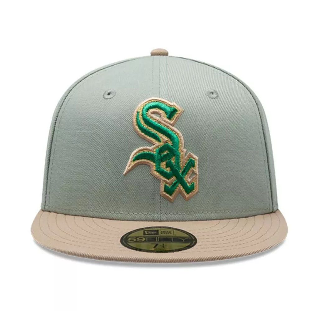 Jockey Gorro New Era 59FIFTY Chicago White Sox MLB Green Camel