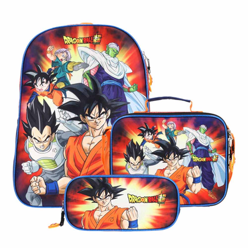 Set Mochilas 3 en 1 Dragon Ball Super Infantil SE006A 14L