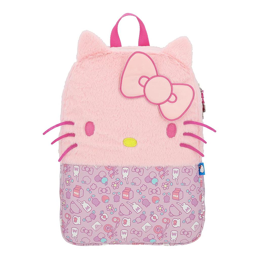 Mochila Hello Kitty Juvenil Fluffy Pink 17L