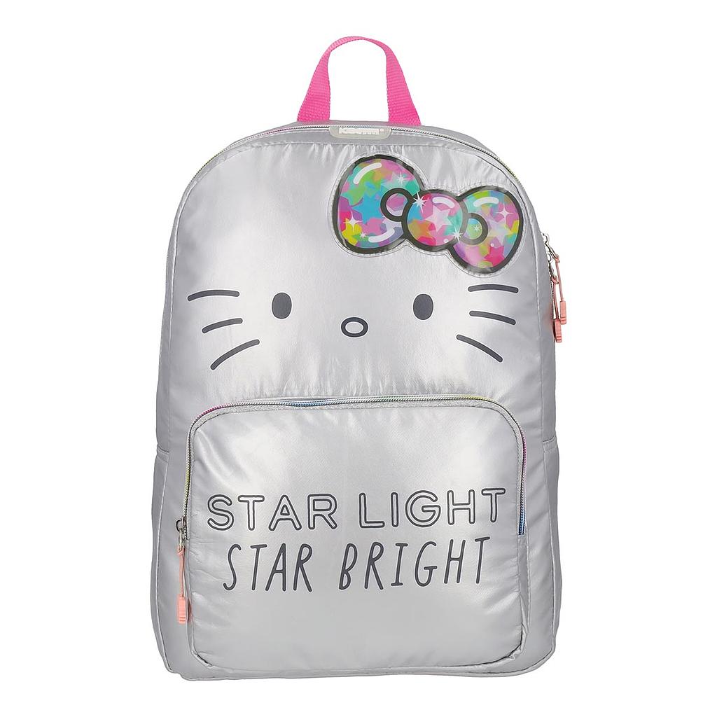 Mochila Hello Kitty Juvenil Metal Morado 17L