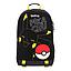 Mochila Pokemón Pikachu Infantil Negro