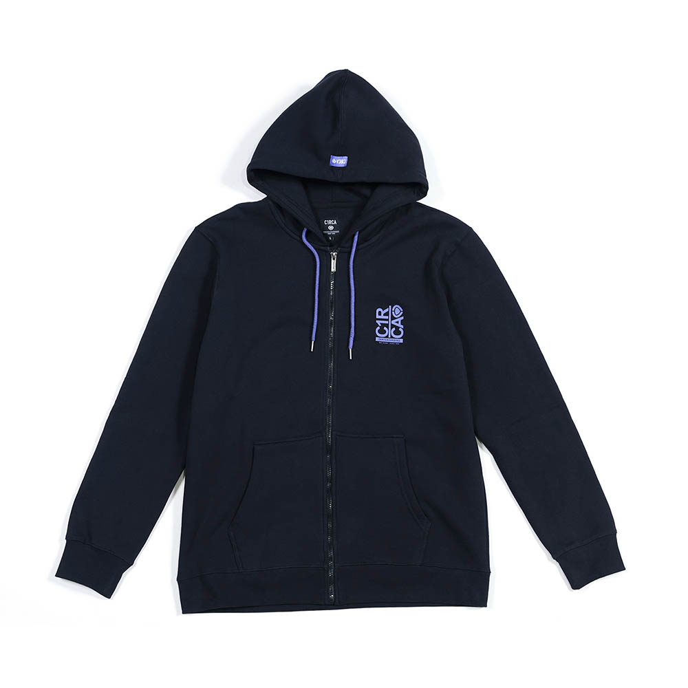 Polerón CIRCA Break Up Zip Oversize Negro