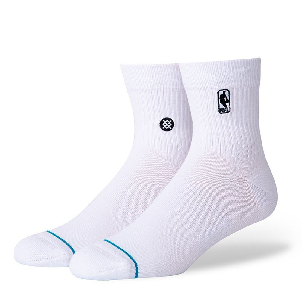 Calcetines Stance NBA Logoman ST QTR Blanco White
