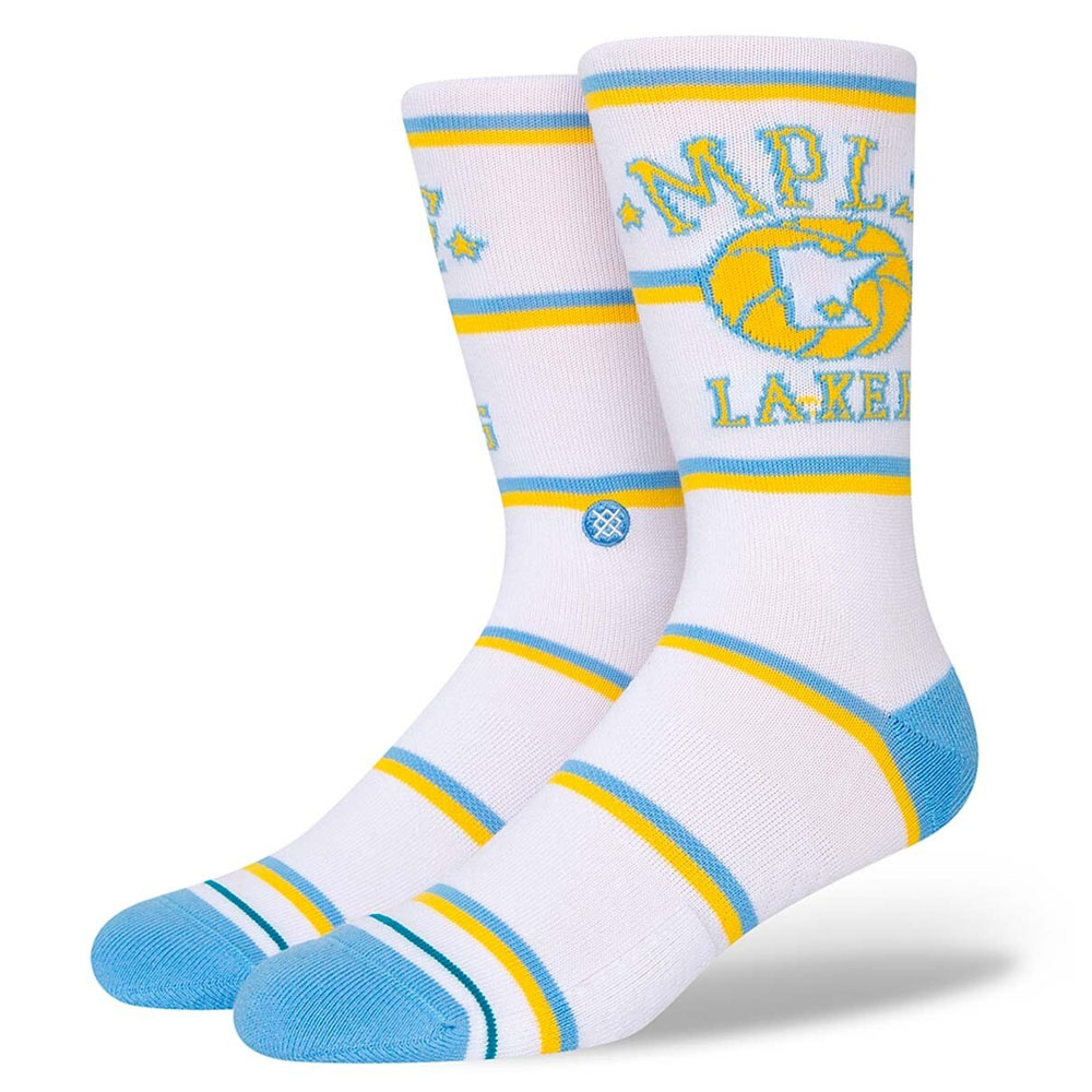 Calcetines Stance Classics Los Angeles Lakers Blanco White
