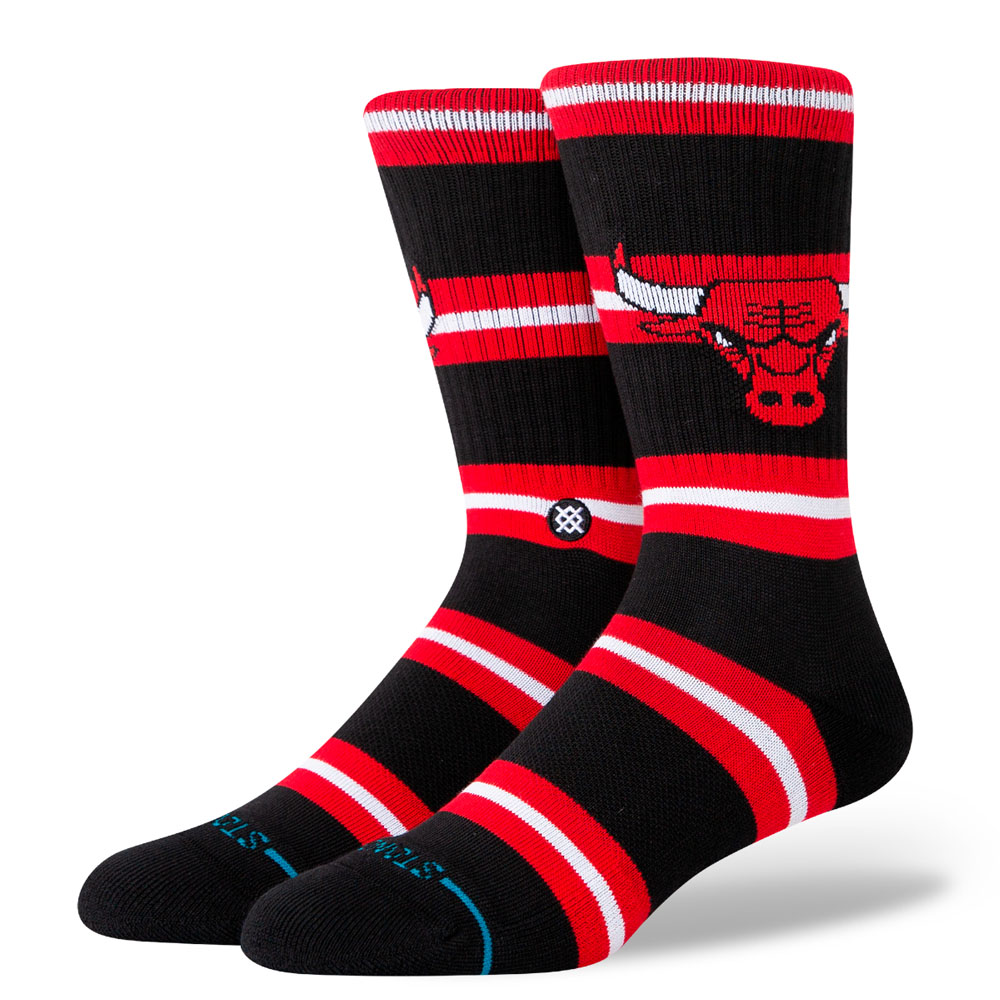 Calcetines Stance Prep Chicago Bulls Negro Rojo