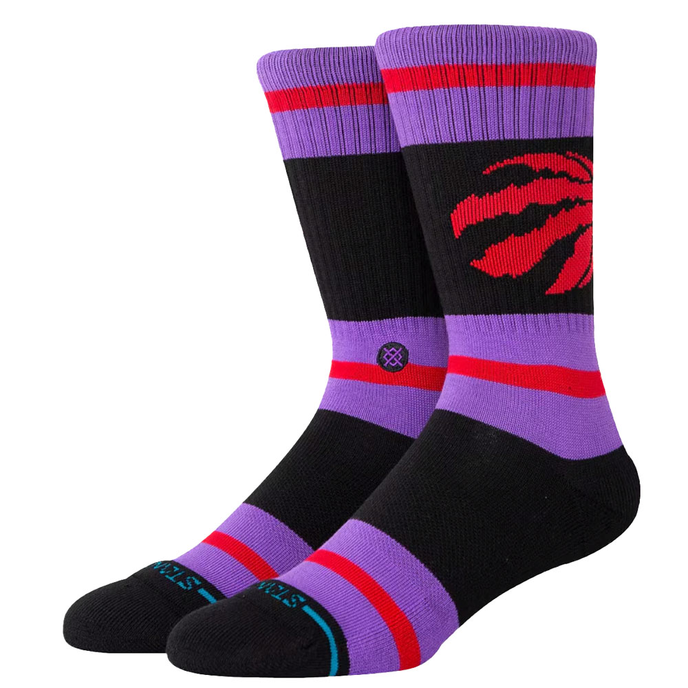 Calcetines Stance Prep Toronto Raptors Morado Negro
