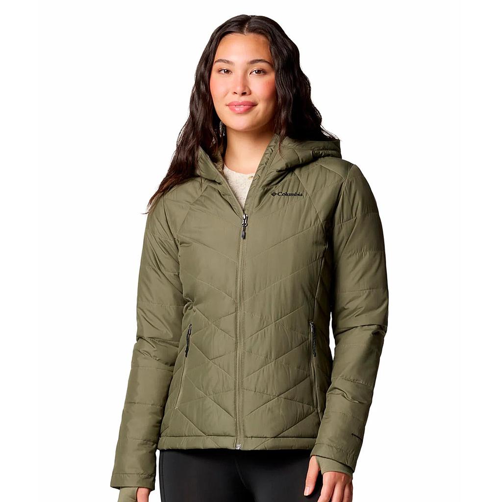 Parka Aislante Mujer Columbia Heavenly Hoodie Verde