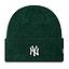 Beanie New Era New York Yankees MLB Wide Cuff Dark Green Mujer