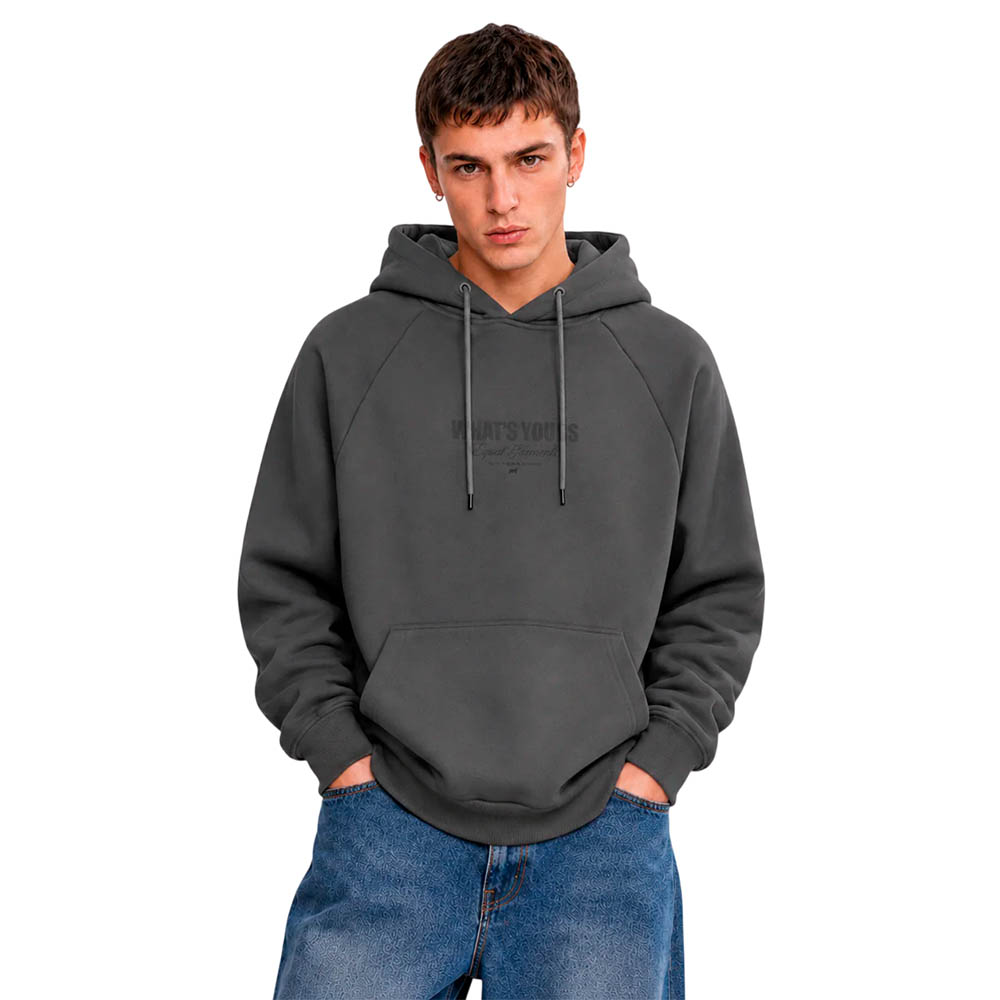 Polerón Hoodie Hombre WhatUp Wear Gris