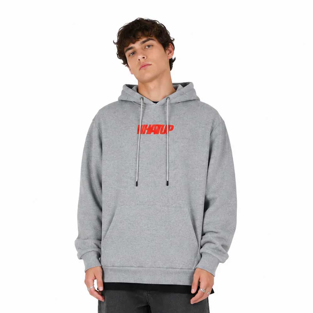 Polerón WhatUp Hombre Hoodie Holy Grey