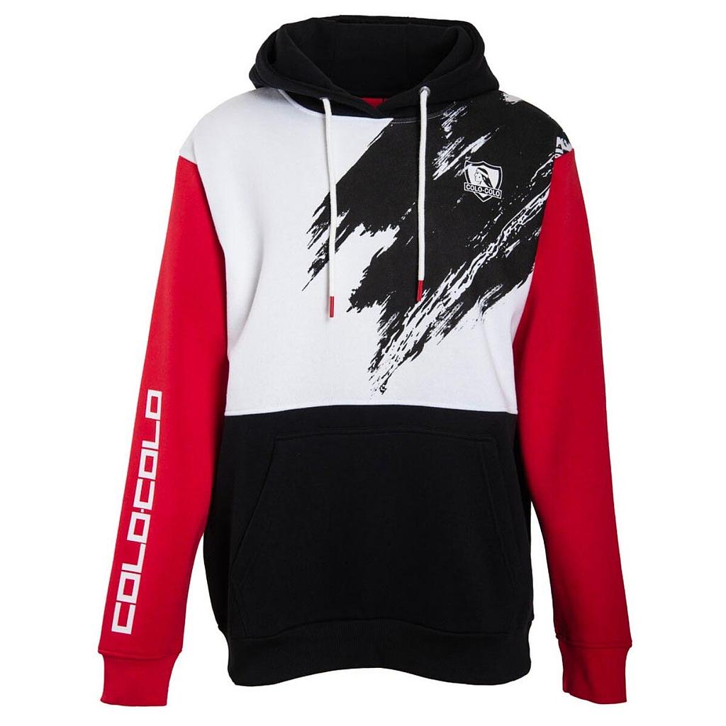 Poleron Hombre Colo Colo Rojo Negro