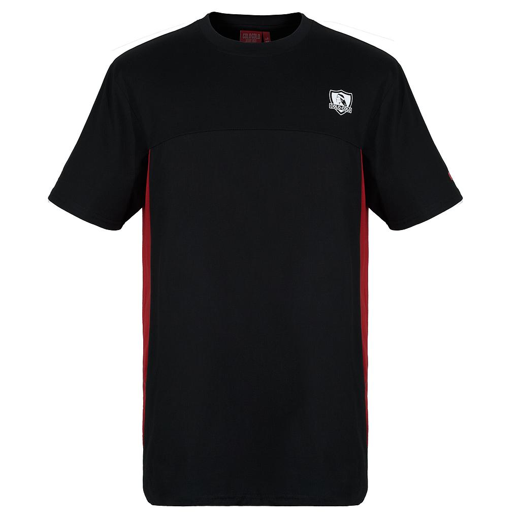 Polera Colo Colo Urbano Negro Rojo