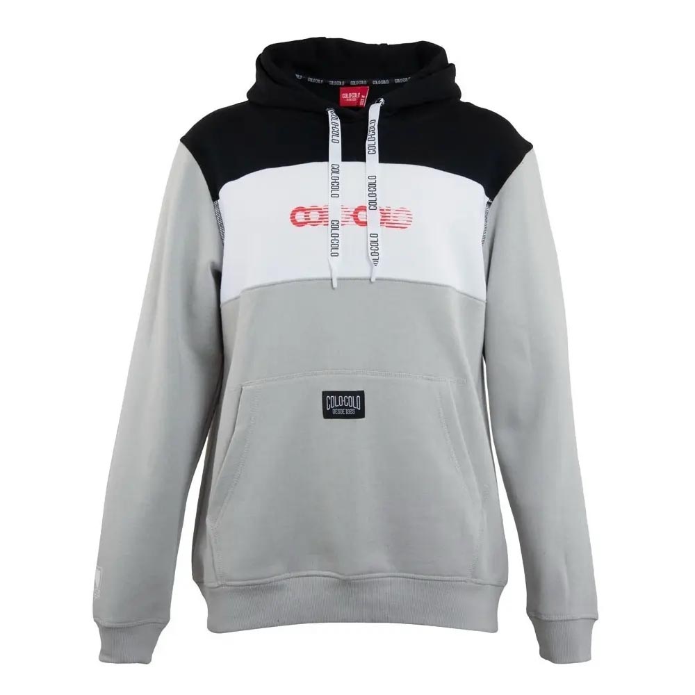 Polerón Colo Colo Urbano Gris Franja