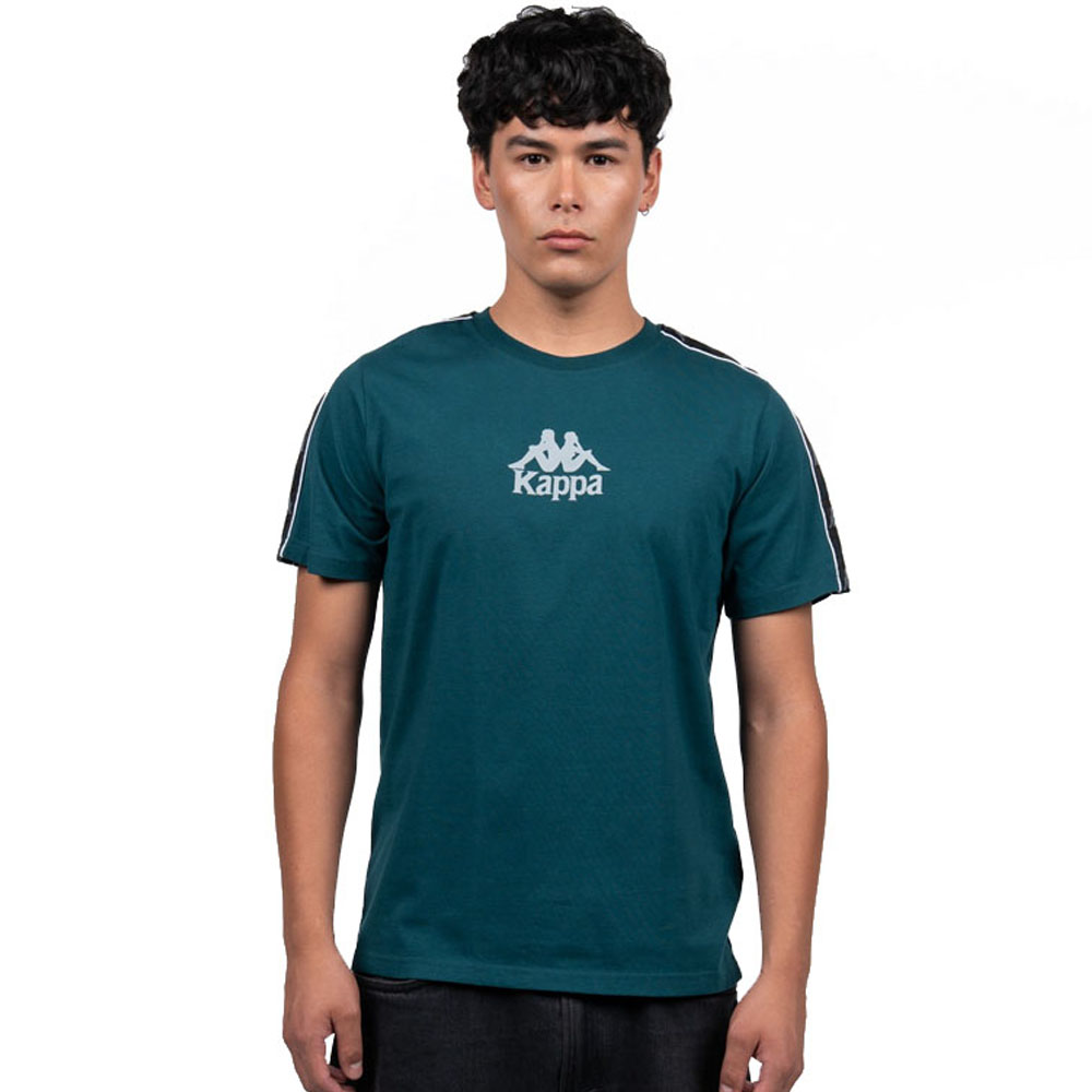 Polera Kappa Hombre Logo Front Verde
