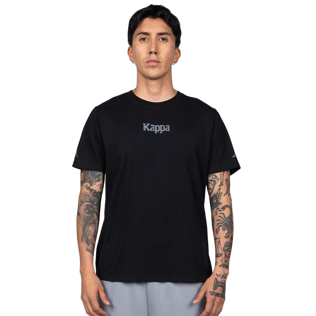 Polera Hombre Kappa Negro Pure Logo Omini