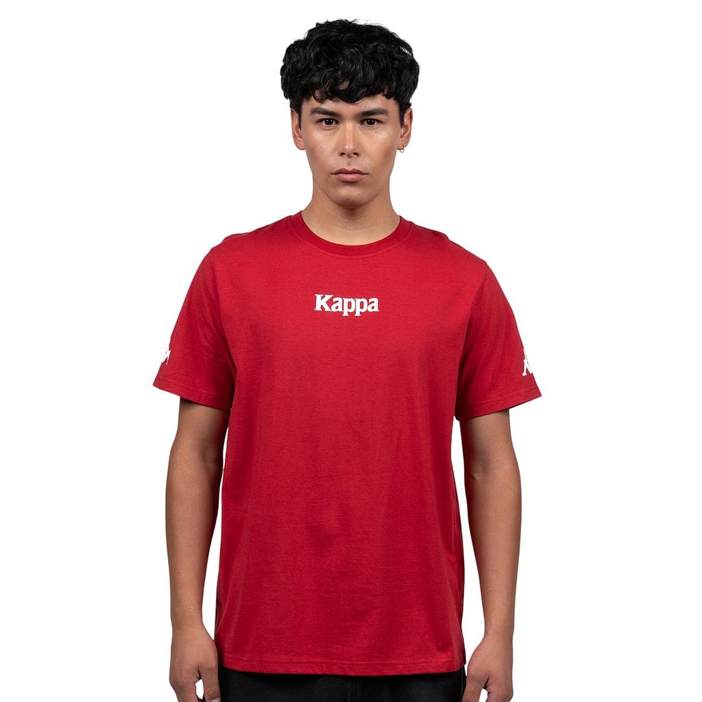 Polera Hombre Kappa Rojo Pure Logo Omini