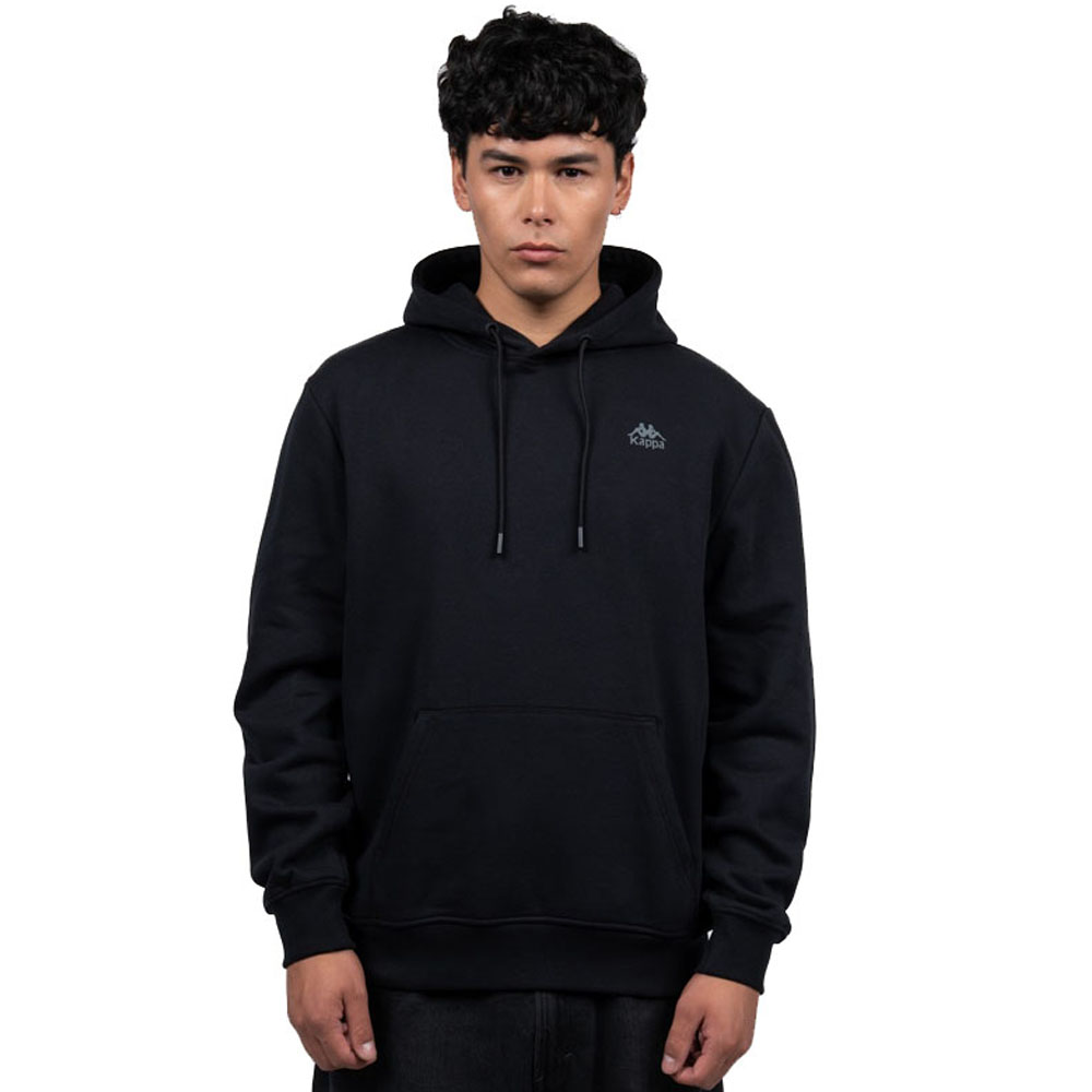 Polerón Kappa Hombre Hoddie Negro Classic