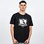 Polera Hombre Colo Colo Urbano Negro Escudo Blanco