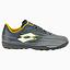 Zapatilla Baby Fútbol Juvenil Lotto Solista Gris Amarillo