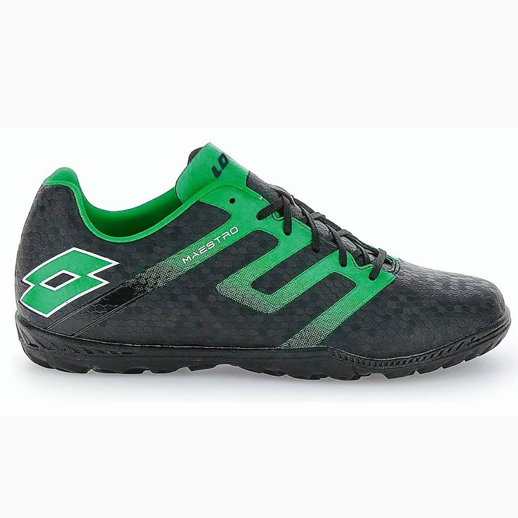 Zapato Baby Fútbol Hombre Lotto Maestro 700 V TF Negro/Verde