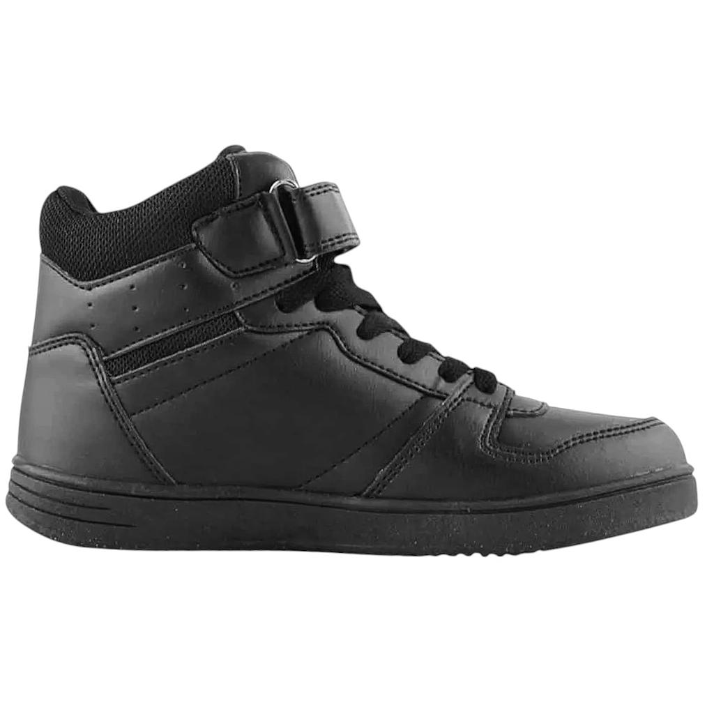 Zapatilla Urbana Caña Alta Juvenil Lotto Skate Negra