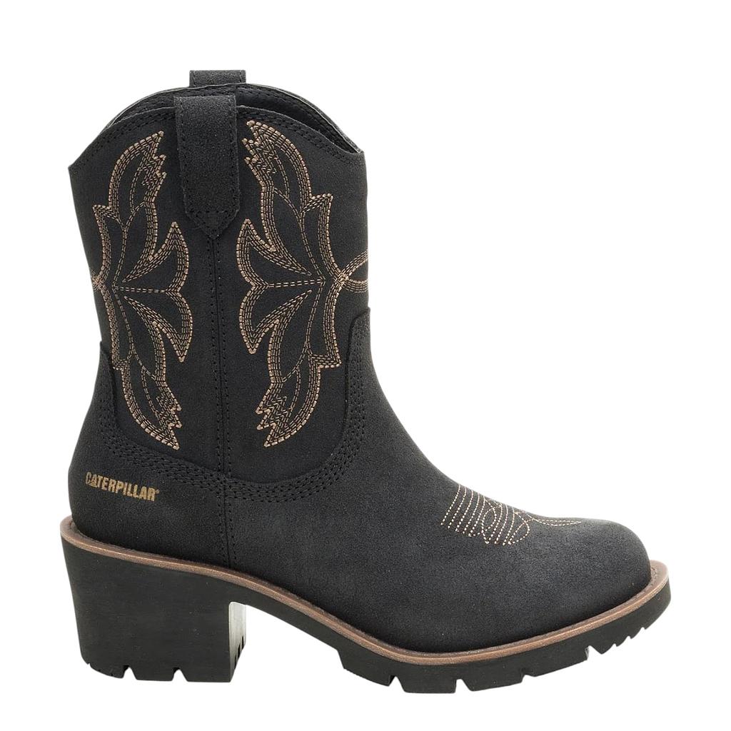 Bota Casual Texana Mujer Rewrite Frontier Negra Cat