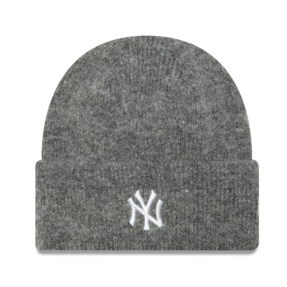 Beanie New Era Mujer New York Yankees MLB Wide Cuff Beanie Gris