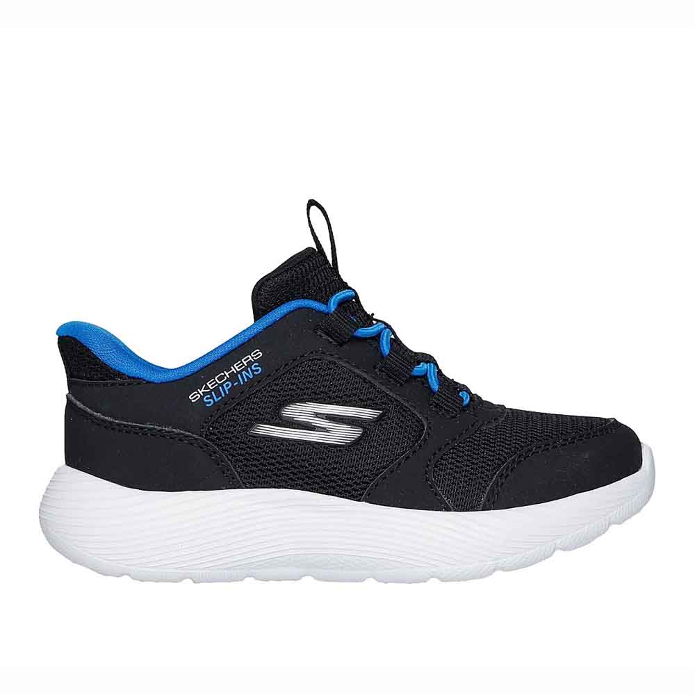 Zapatillas Infantiles Niño Skechers Slip-Ins Dyna-Lite-Turbo-Brisk Buddies Negro