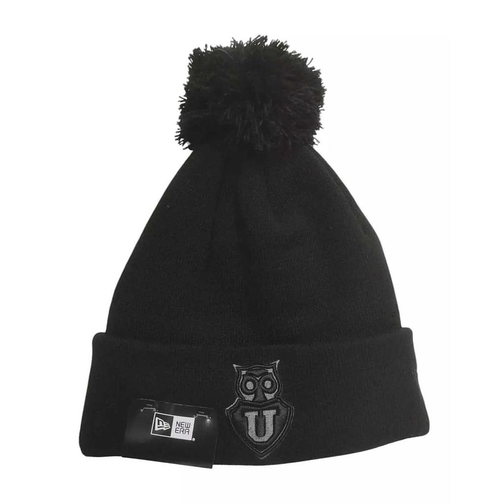 Beanie New Era Universidad De Chile Pompón Negro