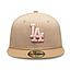 Joceky Gorra 59Fifty Los Angeles Dodgers Beige - Rosado