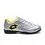 Zapato Baby Fútbol Juvenil Lotto Fiore Jr TF Plateado